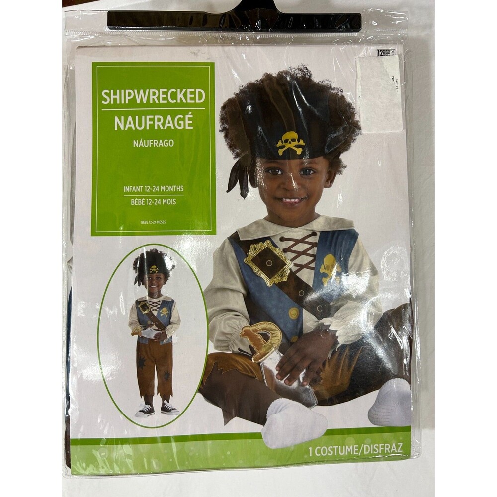 Shipwrecked Pirate Suit Yourself Dress Up Halloween Costume Infant 12-24 Months